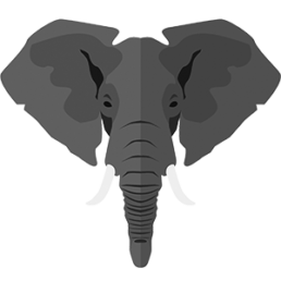 Illustrated elephant icon